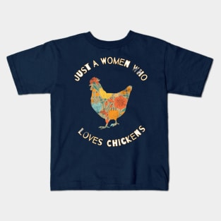 Chickens are Freaking Awesome, Funny Chicken Saying, Chicken lover, Gift Idea, Retro Design Kids T-Shirt